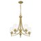 Z-Lite Joliet 5 Light Chandelier, Olde Brass & Clear 473-5OBR - alternate 8